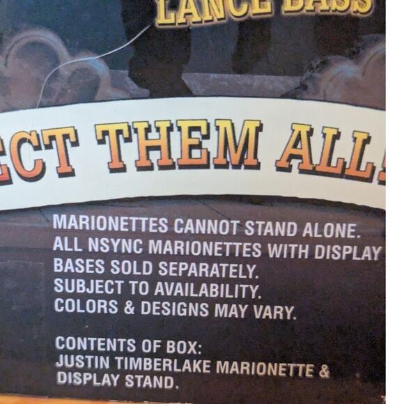 Set of 4 N'Sync Marionettes and 1 Justin Doll on Tour - Picture 10 of 11